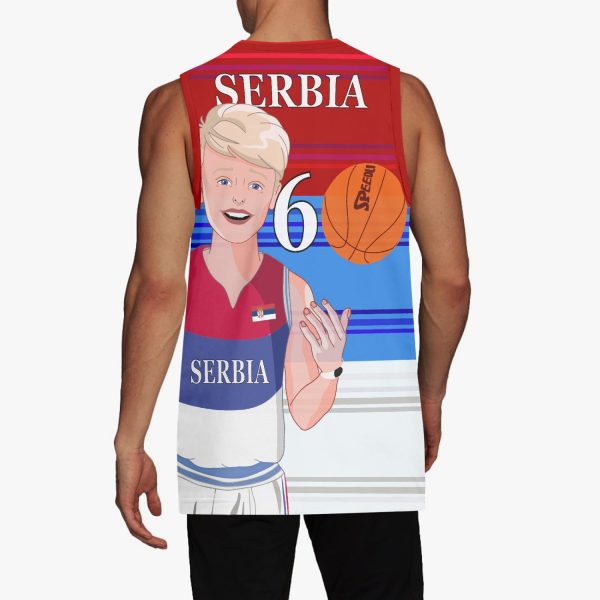 Basketball Jersey GLOBAL FREEDOM UNITED COUPLE EDITION SERBIA MEN V1 6 Online Hot Sale