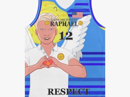 Basketball Jersey GLOBAL FREEDOM UNITED ARCHANGEL RAPHAEL USA 12 Online Sale