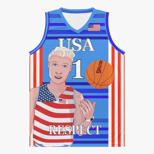 Basketball Jersey GLOBAL FREEDOM UNITED©  COUPLE EDITION USA V1 1 Fashion