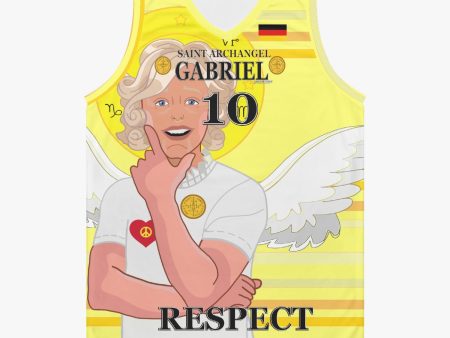 Basketball Jersey GLOBAL FREEDOM UNITED ARCHANGEL GABRIEL GERMANY 10 on Sale