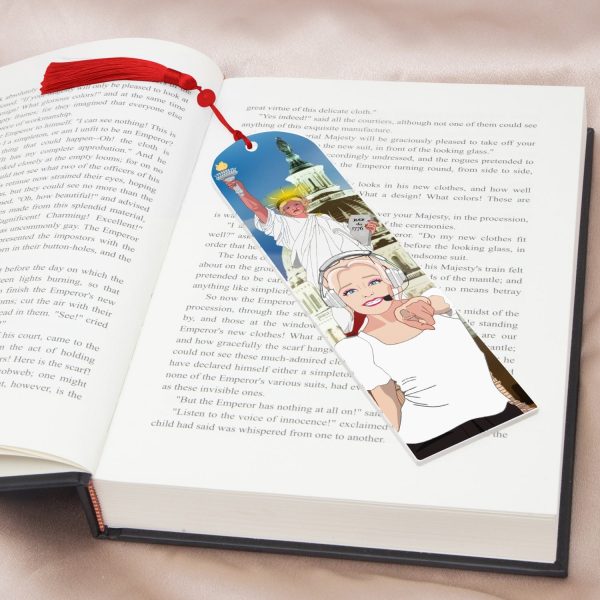 Acrylic Bookmark - Semicircle GLOBAL FREEDOM UNITED© USA GIRL V2 Online