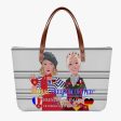 GLOBAL FREEDOM UNITED WOMEN FRENCH & GERMANY OLD PEACE GREY Classic Diving Cloth Tote Bag Hot on Sale