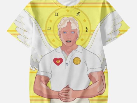 AOP Kids  Short T-Shirts GLOBAL FREEDOM UNITED ARCHANGEL MICHAEL GERMAN  YELLOW Online Hot Sale