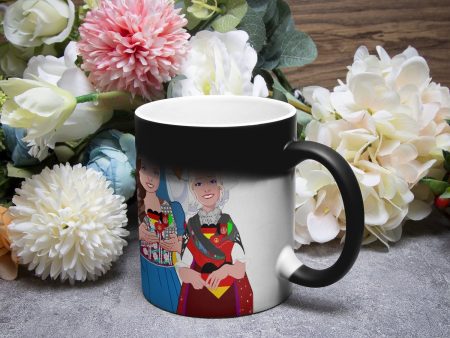 Color Changing Magic Mug GLOBAL FREEDOM UNITED© WOMEN AFGHANISTAN & GERMANY For Cheap