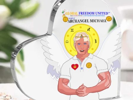 Acryl Heart Global Freedom United Archangel Michael English V3 For Discount