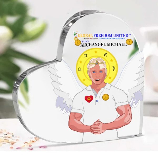 Acryl Heart Global Freedom United Archangel Michael English V3 For Discount