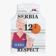 Basketball Jersey GLOBAL FREEDOM UNITED COUPLE EDITION SERBIA MEN V2 12 on Sale