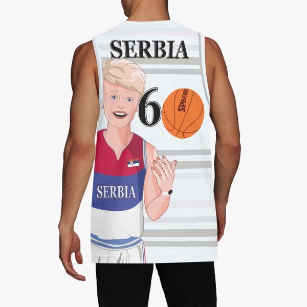 Basketball Jersey GLOBAL FREEDOM UNITED COUPLE EDITION SERBIA MEN V2 6 Sale