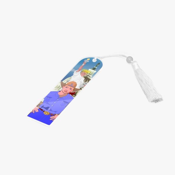 Acrylic Bookmark - Semicircle GLOBAL FREEDOM UNITED© USA BOY V2 Cheap