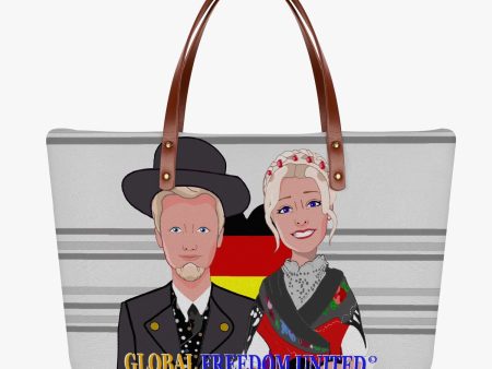 GLOBAL FREEDOM UNITED COUPLE GERMANY Classic Diving Cloth Tote Bag Hot on Sale