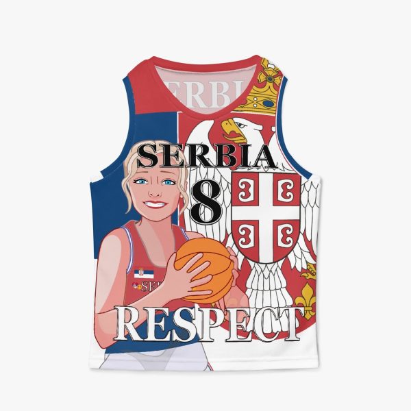 Kids Basketball Jersey GLOBAL FREEDOM UNITED GIRLS SERBIA V2 8 Supply