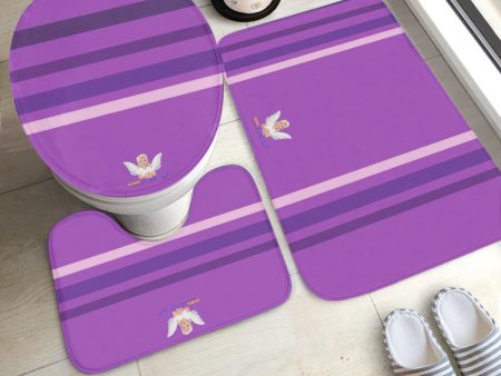 GLOBAL FREEDOM UNITED© Pcs Toilet Rug Set Lilac on Sale