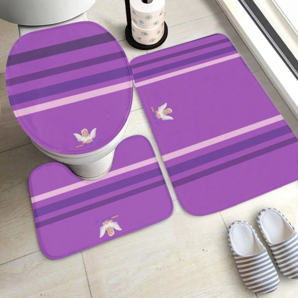 GLOBAL FREEDOM UNITED© Pcs Toilet Rug Set Lilac on Sale