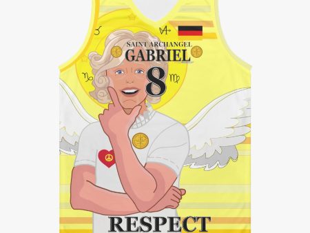 Basketball Jersey GLOBAL FREEDOM UNITED ARCHANGEL GABRIEL GERMANY 8 on Sale