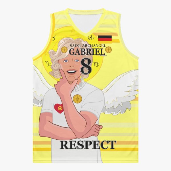 Basketball Jersey GLOBAL FREEDOM UNITED ARCHANGEL GABRIEL GERMANY 8 on Sale