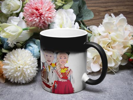 Color Changing Magic Mug GLOBAL FREEDOM UNITED© COUPLE CROATIA For Discount