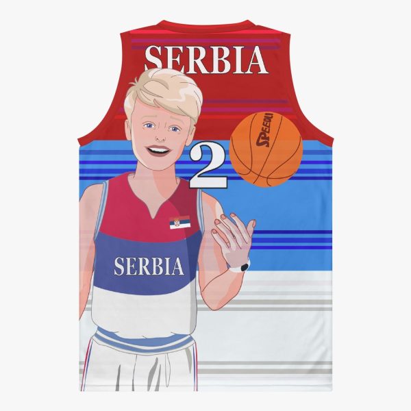 Basketball Jersey GLOBAL FREEDOM UNITED COUPLE EDITION SERBIA MEN V1 2 Supply