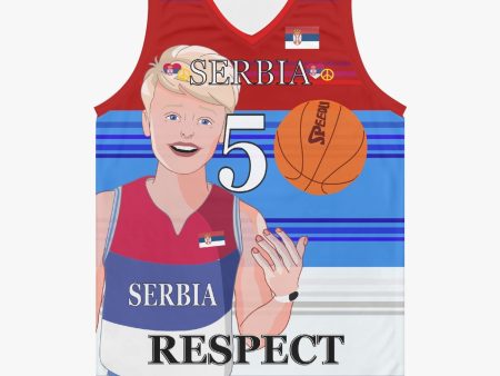 Basketball Jersey GLOBAL FREEDOM UNITED COUPLE EDITION SERBIA MEN V1 5 Discount