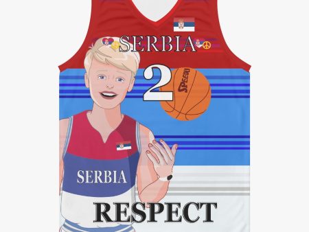 Basketball Jersey GLOBAL FREEDOM UNITED COUPLE EDITION SERBIA MEN V1 2 Supply