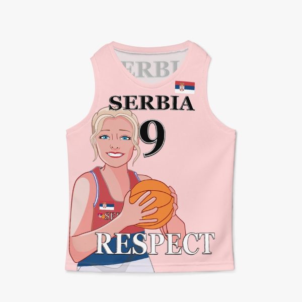 Kids Basketball Jersey GLOBAL FREEDOM UNITED GIRLS SERBIA 9 Online