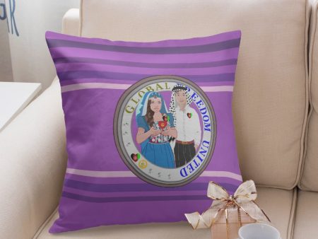 GLOBAL FREEDOM UNITED© Couple Afghanistan 18   Square Pillow Cover on Sale