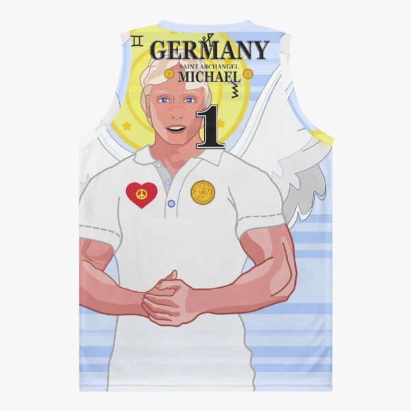 Basketball Jersey GLOBAL FREEDOM UNITED ARCHANGEL MICHAEL GERMANY 1 Online Hot Sale