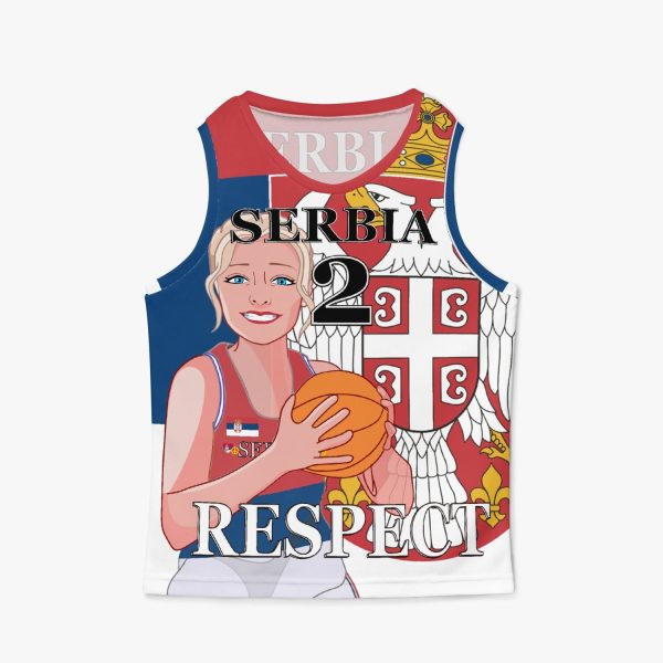 Kids Basketball Jersey GLOBAL FREEDOM UNITED GIRLS SERBIA V2 2 Cheap