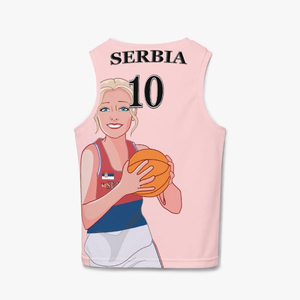 Kids Basketball Jersey GLOBAL FREEDOM UNITED GIRLS SERBIA 10 Discount