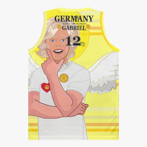 Basketball Jersey GLOBAL FREEDOM UNITED ARCHANGEL GABRIEL GERMANY 12 For Discount