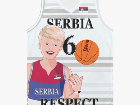 Basketball Jersey GLOBAL FREEDOM UNITED COUPLE EDITION SERBIA MEN V2 6 Sale