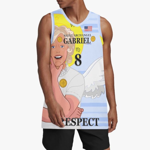 Basketball Jersey GLOBAl FREEDOM UNITED ARCHANGEL GABRIEL USA 8 Sale