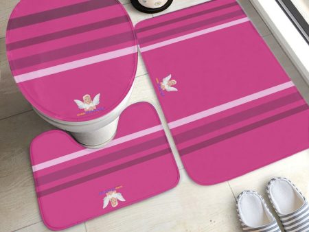 GLOBAL FREEDOM UNITED© Pcs Toilet Rug Set Pink2 For Cheap