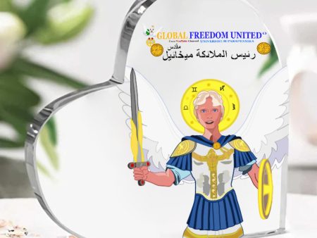 Acryl Heart Global Freedom United Archangel Michael Arabic For Cheap