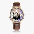 Hot Selling Ultra-Thin Leather Strap Quartz Watch (Rose Gold With Indicators) GLOBAL FREEDOM UNITED COUPLE SERBIA BLACK Discount