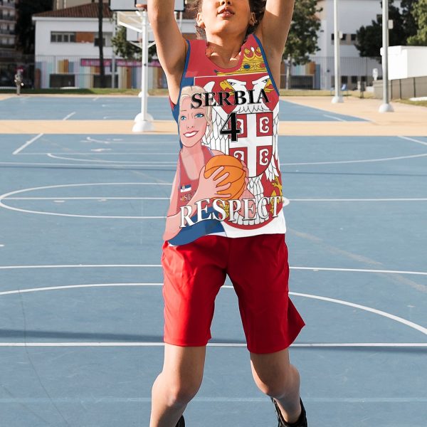 Kids Basketball Jersey GLOBAL FREEDOM UNITED GIRLS SERBIA V2 4 For Discount