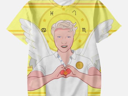 AOP Kids  Short T-Shirts  GLOBAL FREEDOM UNITED ARCHANGEL RAPHAEL GERMAN YELLOW Sale