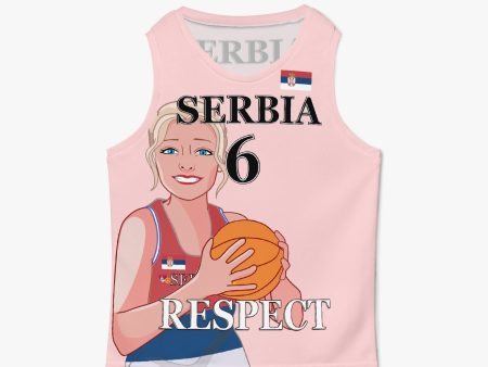 Kids Basketball Jersey GLOBAL FREEDOM UNITED GIRLS SERBIA 6 Discount