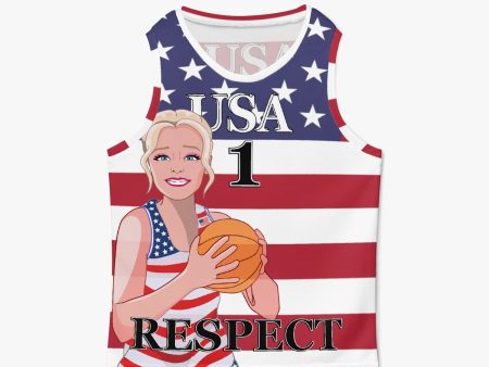 Kids Basketball Jersey GLOBAL FREEDOM UNITED GIRLS USA V1 1 Supply