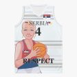 Basketball Jersey GLOBAL FREEDOM UNITED COUPLE EDITION WOMEN SERBIA v2 4 For Sale