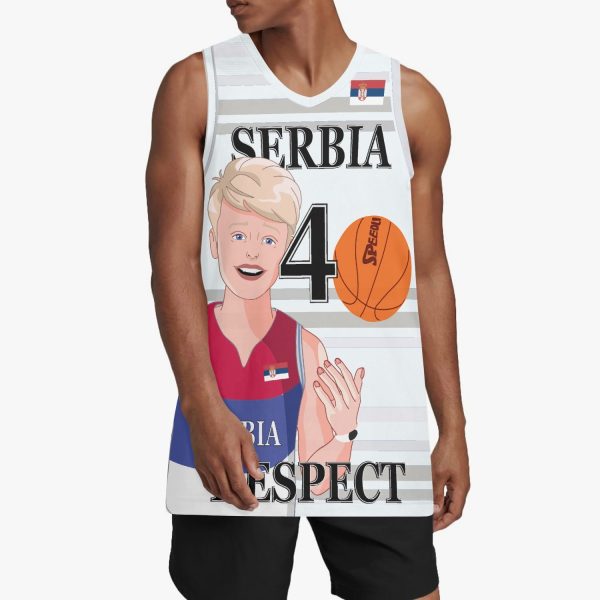 Basketball Jersey GLOBAL FREEDOM UNITED COUPLE EDITION SERBIA MEN V2 4 Online Hot Sale