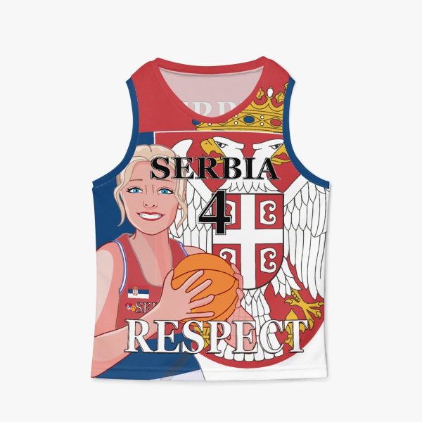 Kids Basketball Jersey GLOBAL FREEDOM UNITED GIRLS SERBIA V2 4 For Discount