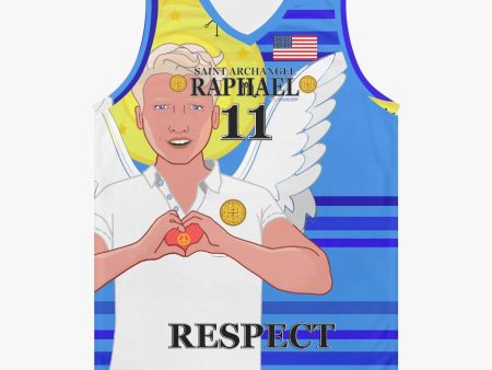 Basketball Jersey GLOBAL FREEDOM UNITED ARCHANGEL RAPHAEL USA 11 For Cheap