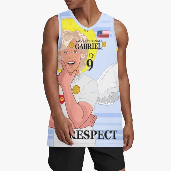 Basketball Jersey GLOBAL FREEDOM UNITED ARCHANGEL GABRIEL USA 9 Online