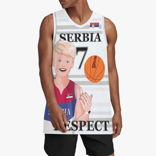 Basketball Jersey GLOBAL FREEDOM UNITED COUPLE EDITION SERBIA MEN V2 7 Supply