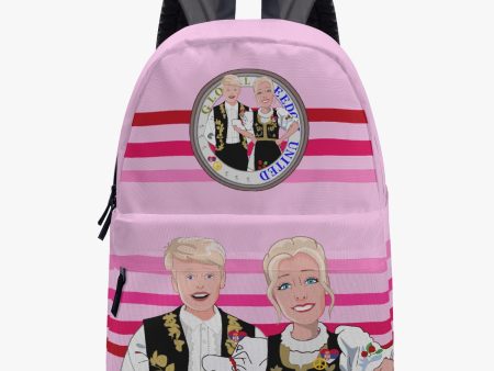 All-over-print Canvas Backpack GLOBAL FREEDOM UNITED COUPLE EDITION SERBIA PINK1 Online Sale