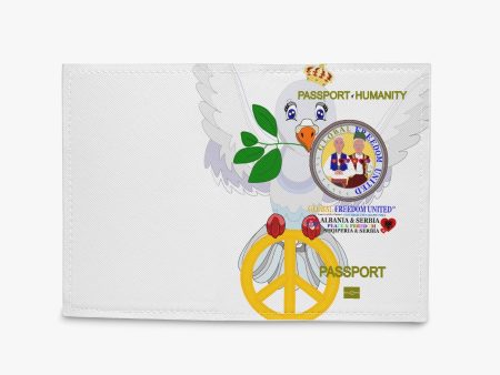 Passport Cover GLOBAL FREEDOM UNITED© MEN ALBANIA & SERBIA Hot on Sale