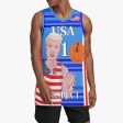 Basketball Jersey GLOBAL FREEDOM UNITED©  COUPLE EDITION USA V1 1 Fashion