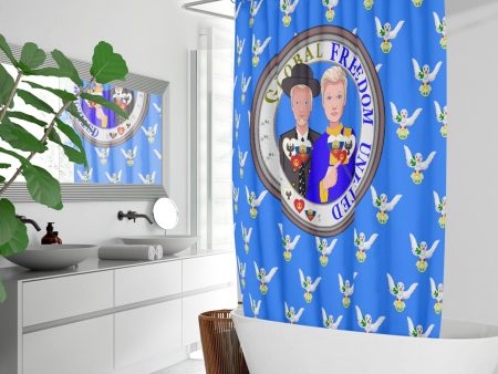 GLOBAL FREEDOM UNITED MEN PRUSSIA & RUSSIA OLD PEACE BLUE Quick-drying Shower Curtain Online