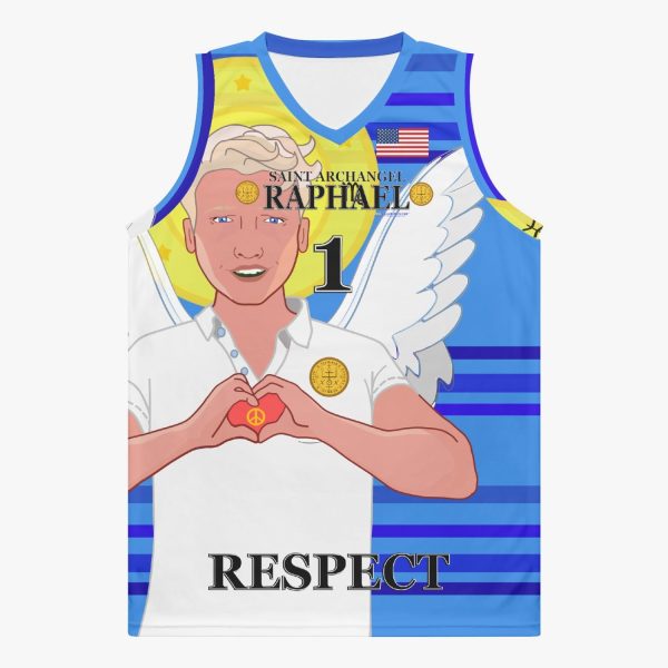 Basketball Jersey GLOBAL FREEDOM UNITED ARCHANGEL RAPHAEL USA 1 Online Sale