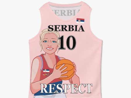 Kids Basketball Jersey GLOBAL FREEDOM UNITED GIRLS SERBIA 10 Discount